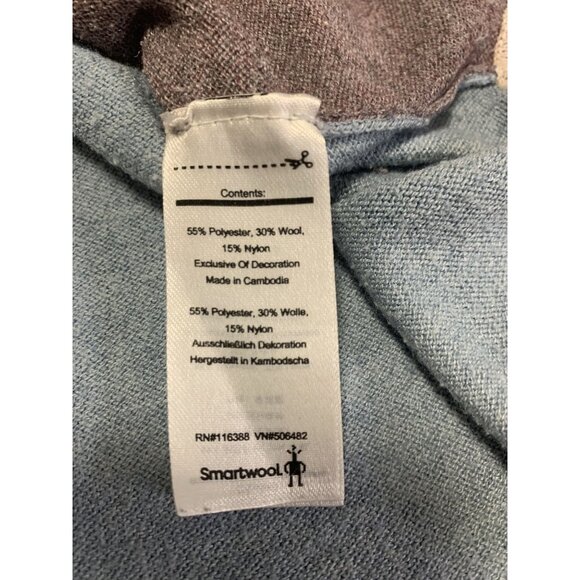 Smartwool S Lightweight Wool Colorblock Casual Henley Top Winter - Picture 8 of 8